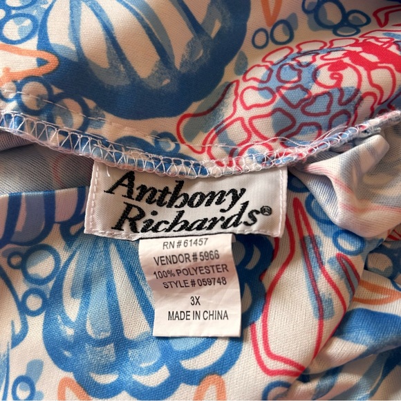 Anthony Richards Woman’s Retro Nightgown Housecoat size 3x coastal seashell - Picture 4 of 5